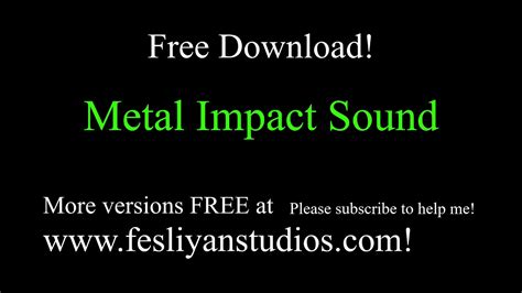 metal hit sound effect free